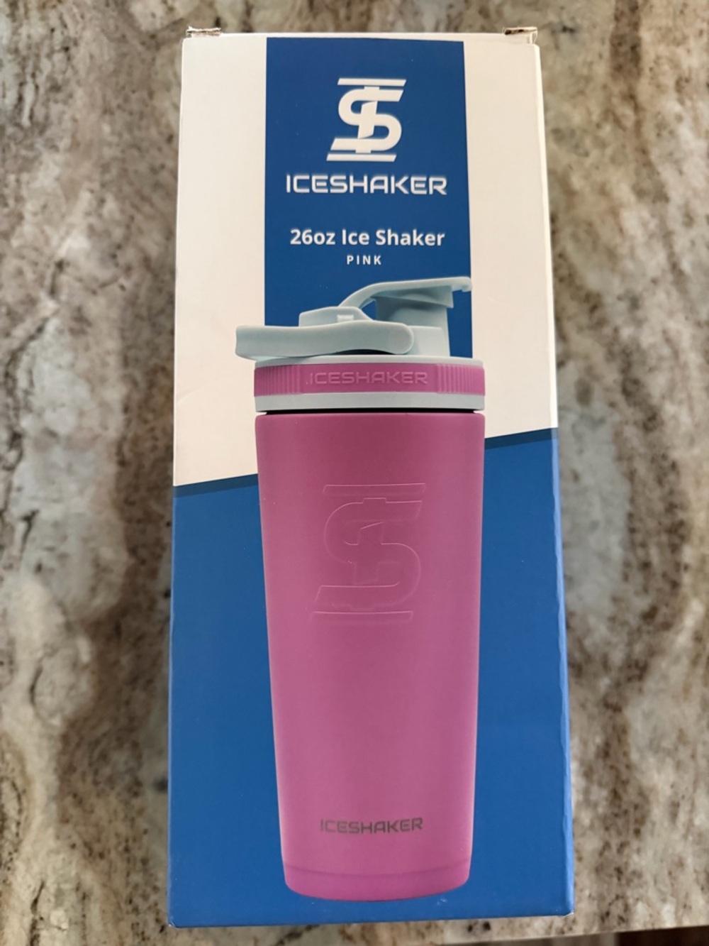 Iceshaker 26oz Pink Ice Shaker Bottle